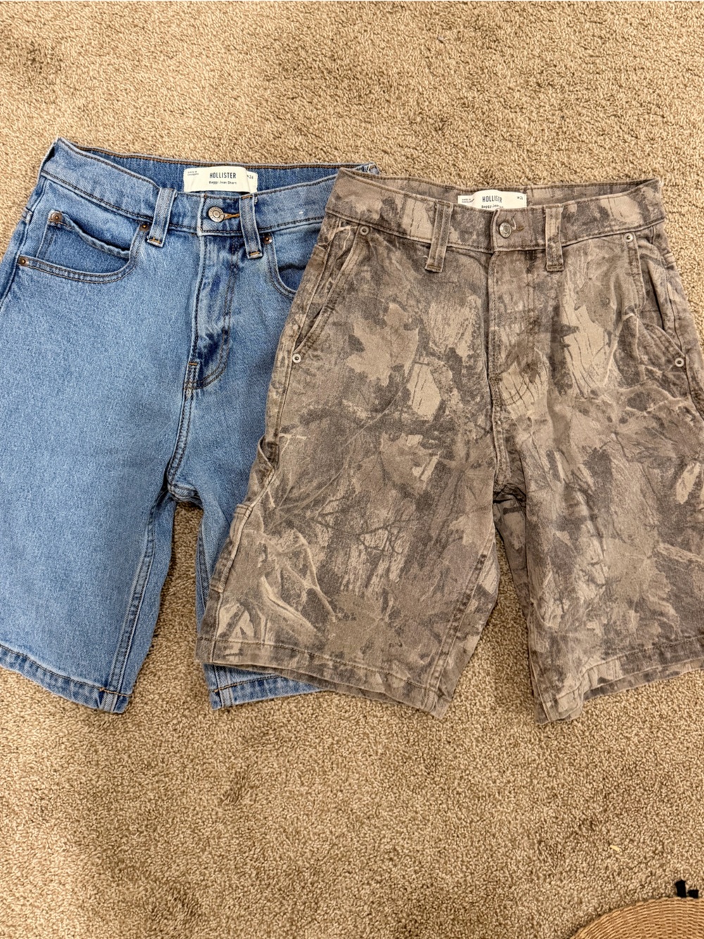 2 Hollister mens jorts